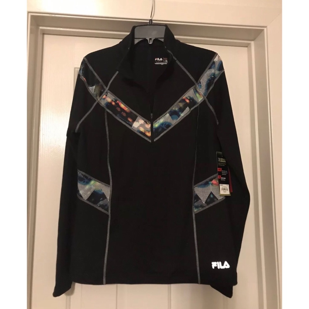 Fila Sport Running Pullover -Glow Technology Black